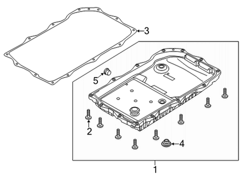 2022 Jeep Grand Cherokee L Transmission Mount Diagram for 68576055AA