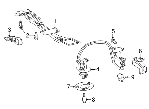 2022 Ram ProMaster 2500 Spare Tire Carrier Diagram 1 - Thumbnail