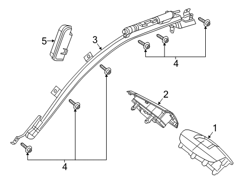 2022 Ram ProMaster City Air Bag Components Diagram 1 - Thumbnail