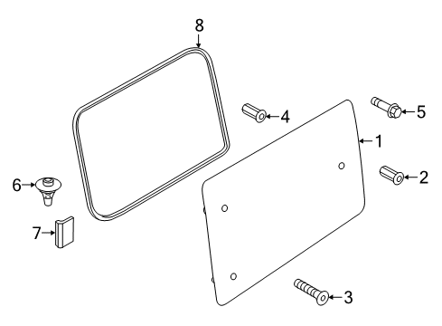 2022 Ram ProMaster City Glass - Side Door Diagram