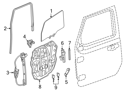 2023 Jeep Wrangler Front Door - Electrical Diagram 1 - Thumbnail