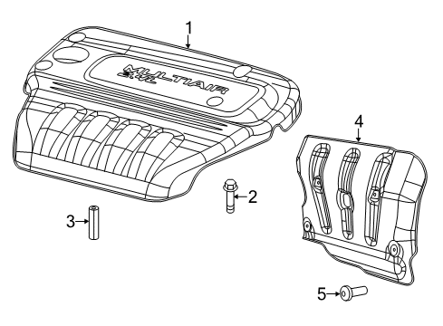 2022 Jeep Cherokee Engine Appearance Cover Diagram 2 - Thumbnail