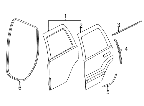 2023 Dodge Durango Door & Components Diagram 2 - Thumbnail