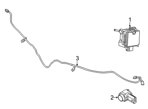 2021 Jeep Renegade Electrical Components - Front Bumper Diagram
