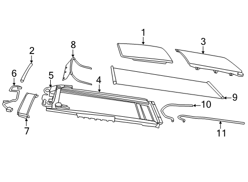 2022 Chrysler 300 Sunroof - Body & Hardware Diagram