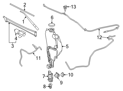 2021 Ram 1500 Classic Wipers Diagram