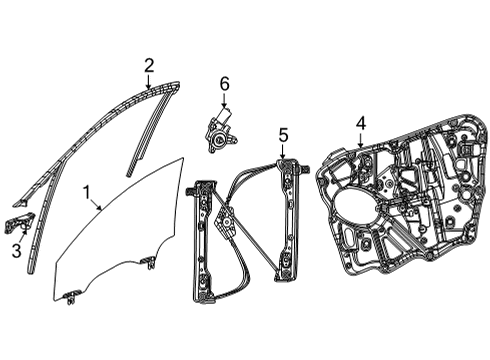 2021 Jeep Grand Cherokee L Front Door, Electrical Diagram 1 - Thumbnail