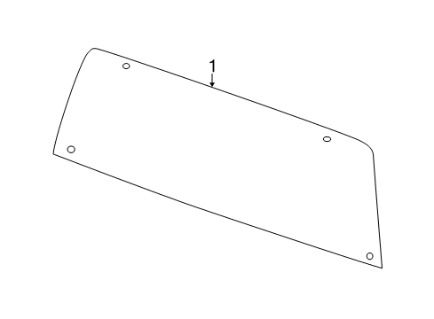2022 Ram 1500 Classic Back Glass, Rear Diagram for 68503488AA