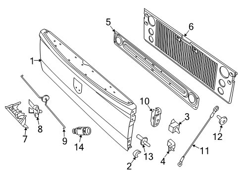 2023 Ram 1500 Classic Tail Gate Diagram 3 - Thumbnail