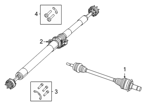 2024 Jeep Grand Cherokee L Drive Axles  Diagram