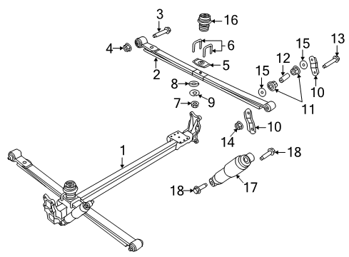2014 Ram ProMaster 2500 Shackle Bushing Diagram for 68623664AA