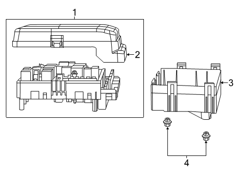 2021 Ram 1500 Fuse & Relay Box Diagram for 68467660AA