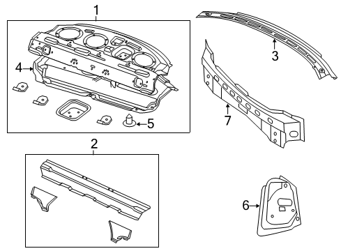 2022 Chrysler 300 Rear Body Diagram