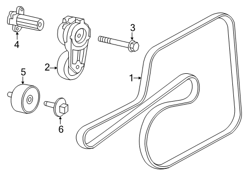 2021 Dodge Charger Belts & Pulleys, Maintenance Diagram 2 - Thumbnail