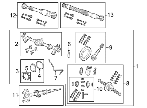 2022 Jeep Wrangler Axle Housing - Rear Diagram 3 - Thumbnail