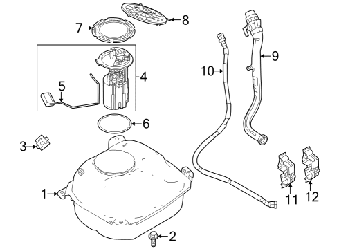 2024 Dodge Hornet Fuel Pump Diagram for 68634786AA