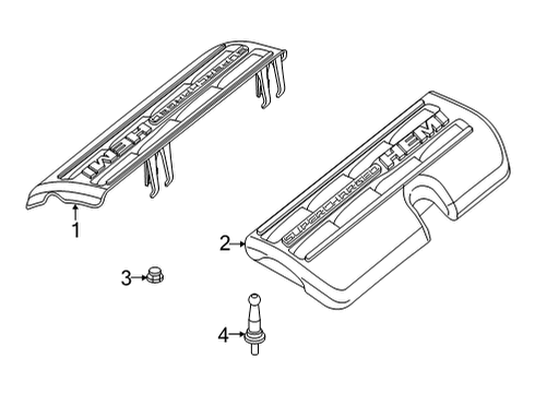 2023 Dodge Durango Engine Appearance Cover Diagram 3 - Thumbnail