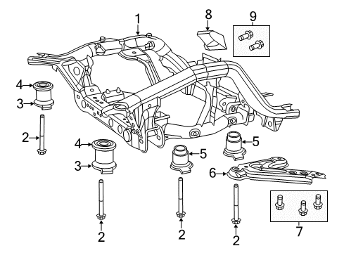 2022 Jeep Grand Cherokee WK Suspension Mounting  Diagram 2 - Thumbnail