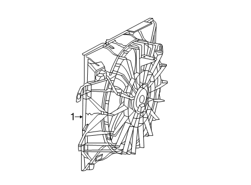 2021 Ram 1500 Classic Cooling System, Radiator, Water Pump, Cooling Fan Diagram 1 - Thumbnail
