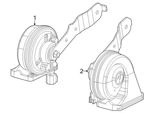 2023 Jeep Grand Cherokee Lower Note Horn Diagram for 68510260AA