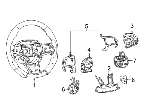 2021 Dodge Charger Steering Column & Wheel, Steering Gear & Linkage Diagram 5 - Thumbnail