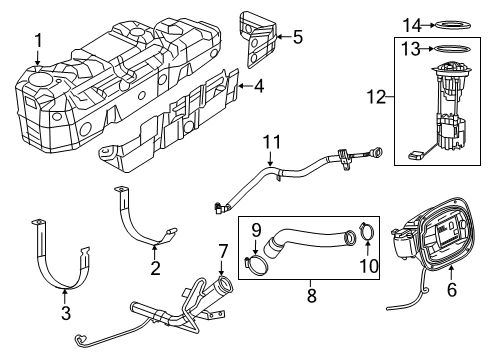 2023 Ram 1500 Fuel System Components Diagram 2 - Thumbnail
