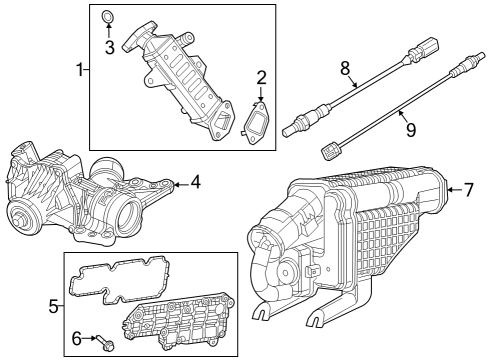 2023 Dodge Hornet Oxygen Sensor Diagram for 68502222AA