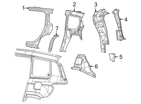 2024 Jeep Grand Cherokee Inner Structure  Diagram