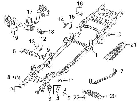 2021 Ram 2500 Frame & Components Diagram 6 - Thumbnail