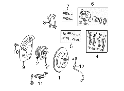2022 Jeep Wrangler ABS Sensor Diagram for 68627496AA
