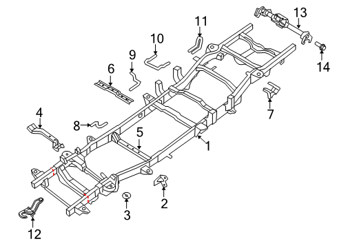 2023 Ram 1500 Classic Frame & Components Diagram 5 - Thumbnail