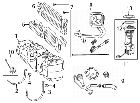2023 Ram 3500 Fuel System Components Diagram 1 - Thumbnail