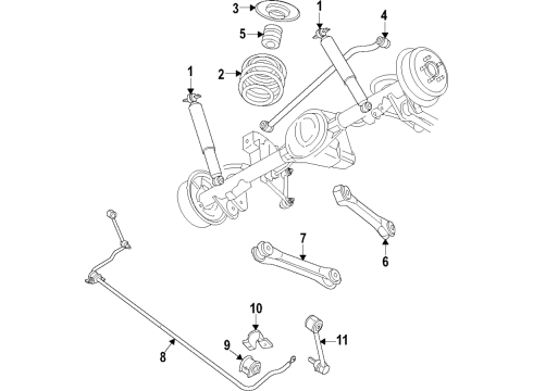 2023 Jeep Gladiator Suspension Components, Control Arm, Ride Control, Stabilizer Bar Diagram 3 - Thumbnail