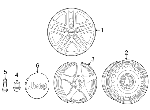 2024 Jeep Grand Cherokee Wheels Diagram 1 - Thumbnail