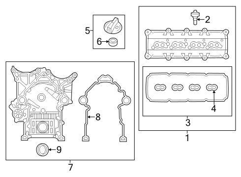 2023 Chrysler 300 Valve & Timing Covers Diagram 1 - Thumbnail