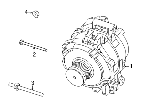 2021 Ram 1500 Generator Diagram for 68329852AE