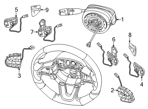 2022 Dodge Challenger Switches Diagram 2 - Thumbnail