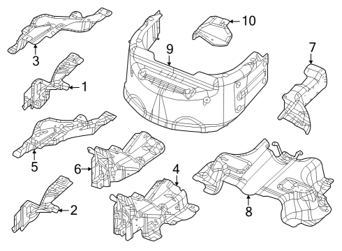 2023 Jeep Grand Cherokee Heat Shield Diagram for 68487220AB