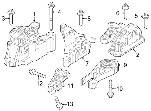 2023 Jeep Compass Support Diagram for 68548798AA