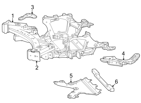 2024 Jeep Grand Cherokee Suspension Mounting - Front Diagram 1 - Thumbnail
