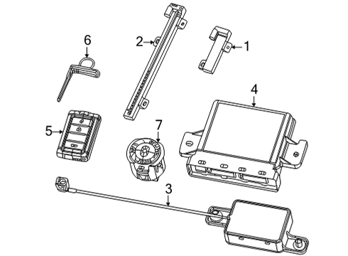 2024 Jeep Grand Wagoneer Transmitter Diagram for 68582673AB