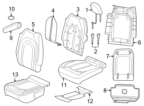 2022 Chrysler Voyager Second Row Seats Diagram 3 - Thumbnail