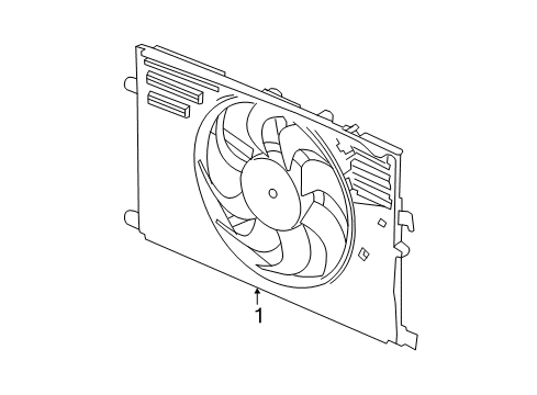 2022 Ram ProMaster City Cooling System, Radiator, Water Pump, Cooling Fan Diagram 1 - Thumbnail