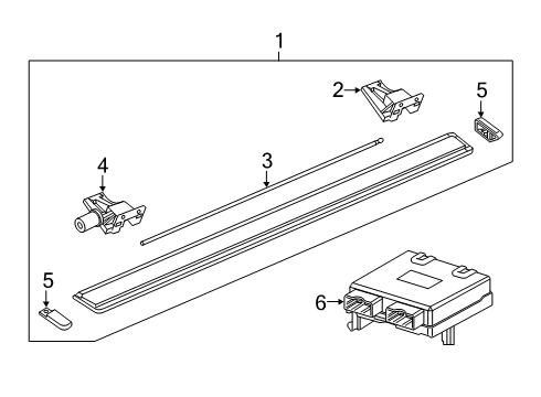 2021 Ram 2500 Running Board Diagram 1 - Thumbnail