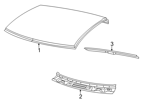 2021 Ram 1500 Classic Roof & Components Diagram 3 - Thumbnail