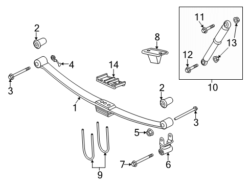 2022 Ram 3500 Leaf Spring, Rear Diagram for 68273634AC
