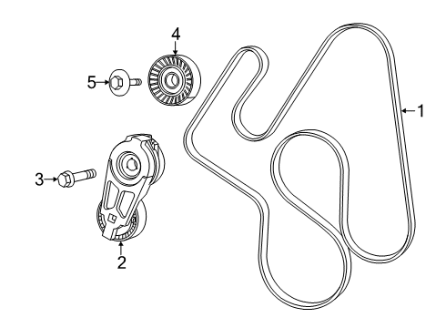 2022 Ram 2500 Belts & Pulleys  Diagram 1 - Thumbnail