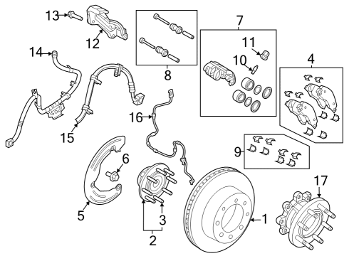 2023 Ram 3500 Brake Components Diagram 1 - Thumbnail