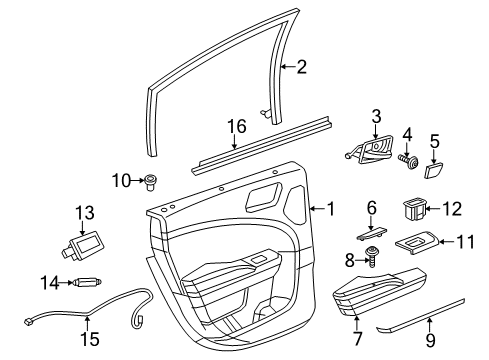 2021 Dodge Charger Rear Door Diagram 2 - Thumbnail