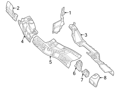 2022 Dodge Durango Heat Shields Diagram 3 - Thumbnail
